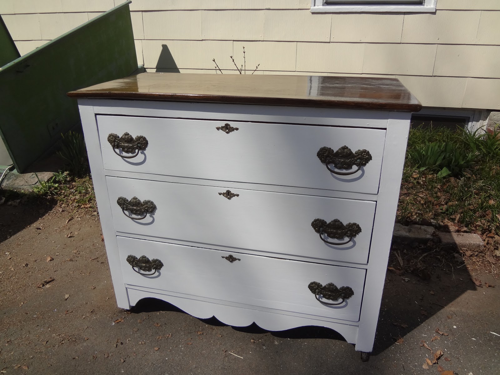 Heir and Space Antique Oak Dresser