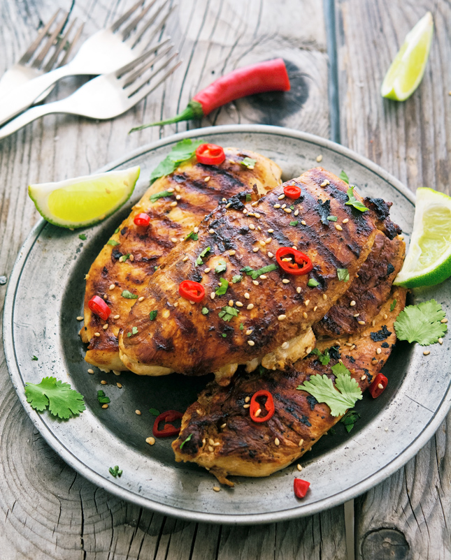 The Iron You Grilled SoyLime Chicken Breasts