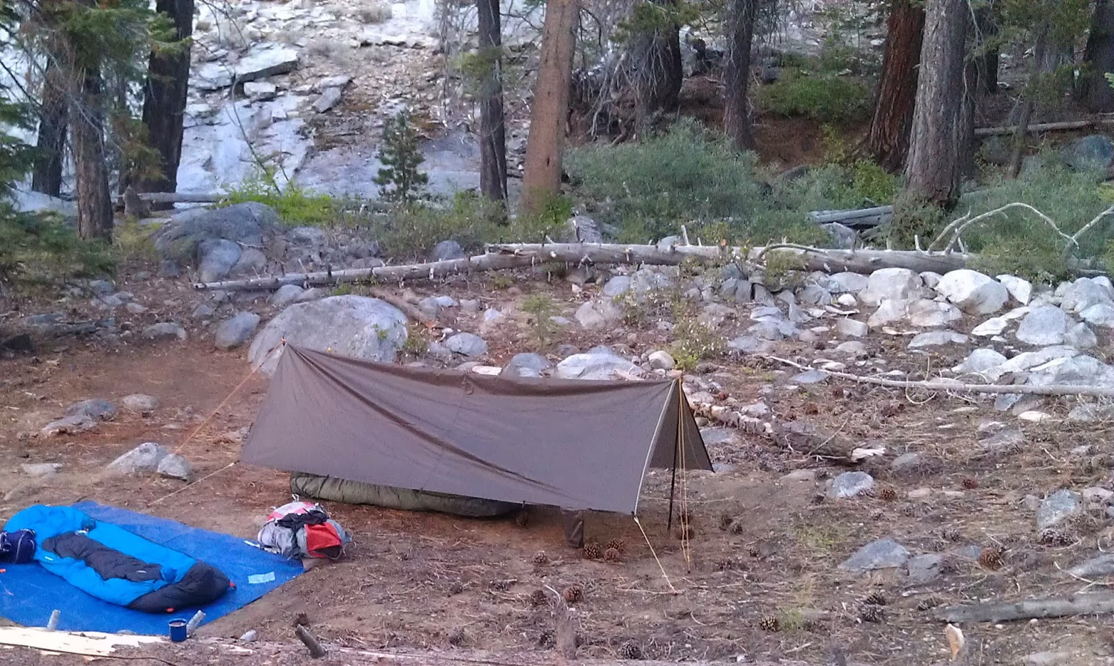 J.T. Hatley's Backpacking Blog GEAR REVIEW SHELTER Tarp/Bivy/Line/Stakes