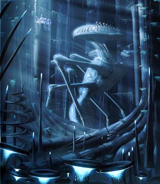 As ilustrações de ficção científica com um toque surreal de Alex Ries Alex Ries abiogenisis deviantart ilustrações ficção científica surreal alienígenas planetas espacial