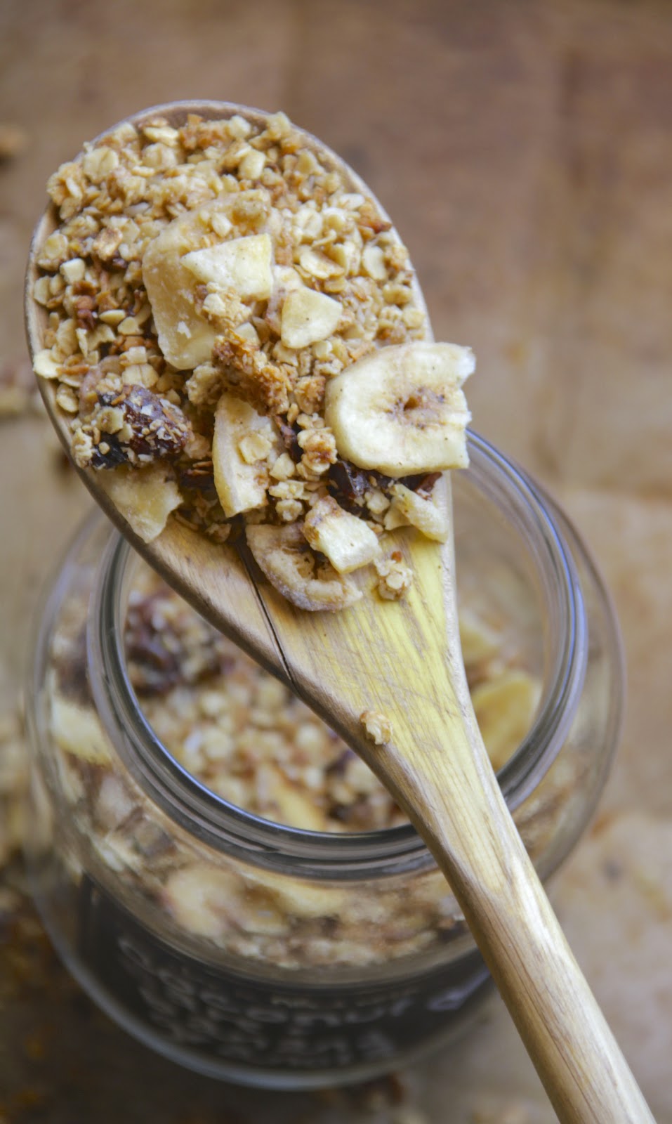 My Happy Place date coconut & banana granola