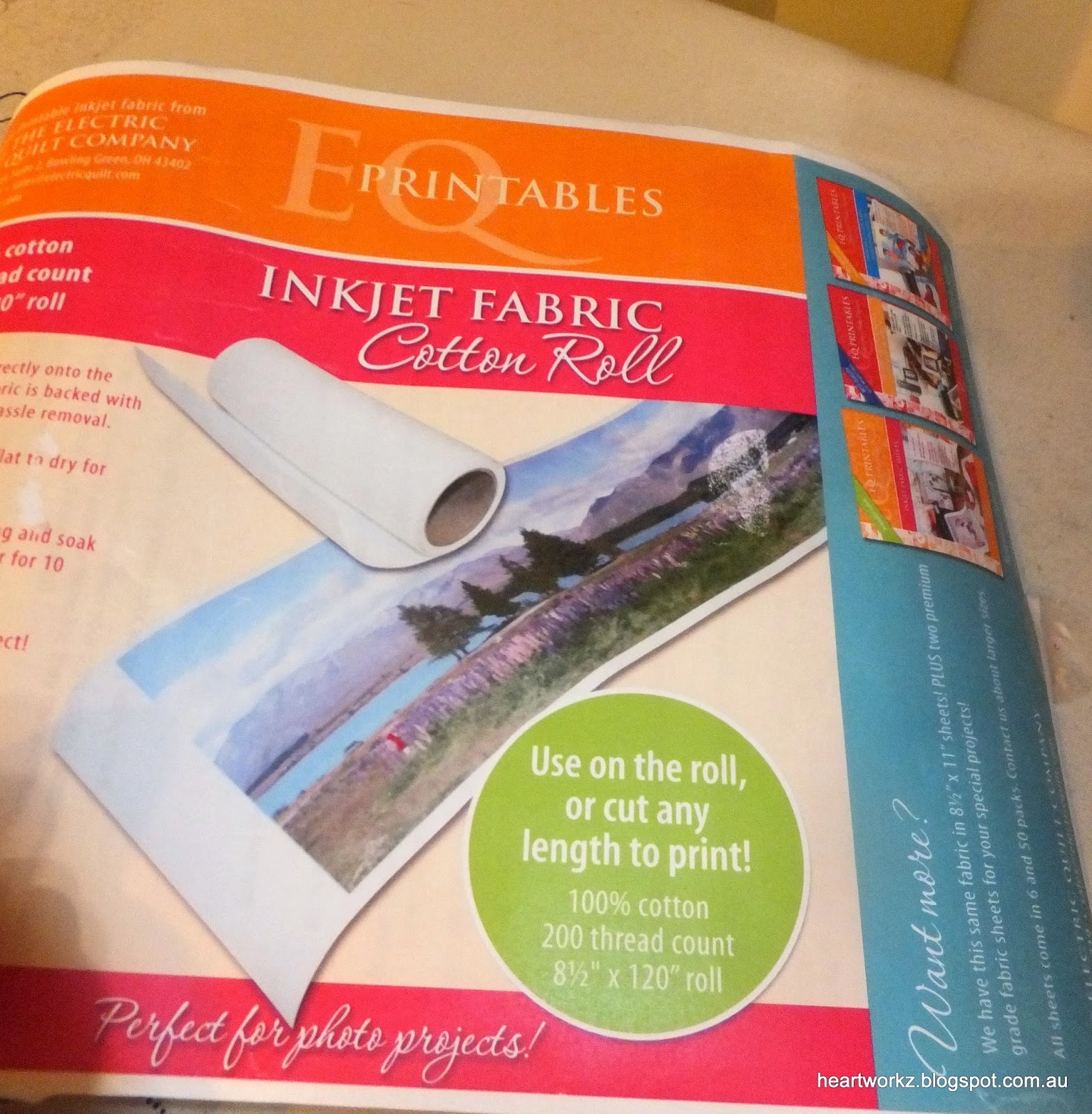 Heartworkz How to Use Inkjet Fabric Sheets