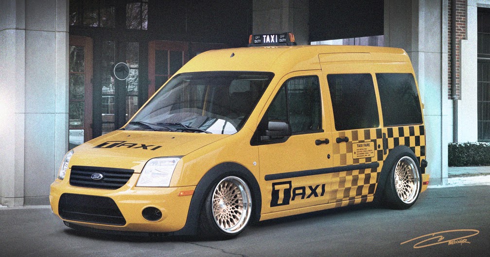 Doug Breuninger: Stanced Ford Transit..Taxi " Cabs Hereee ...
