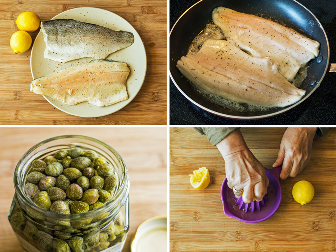 Cooking Weekends Trout with Lemon Caper Sauce