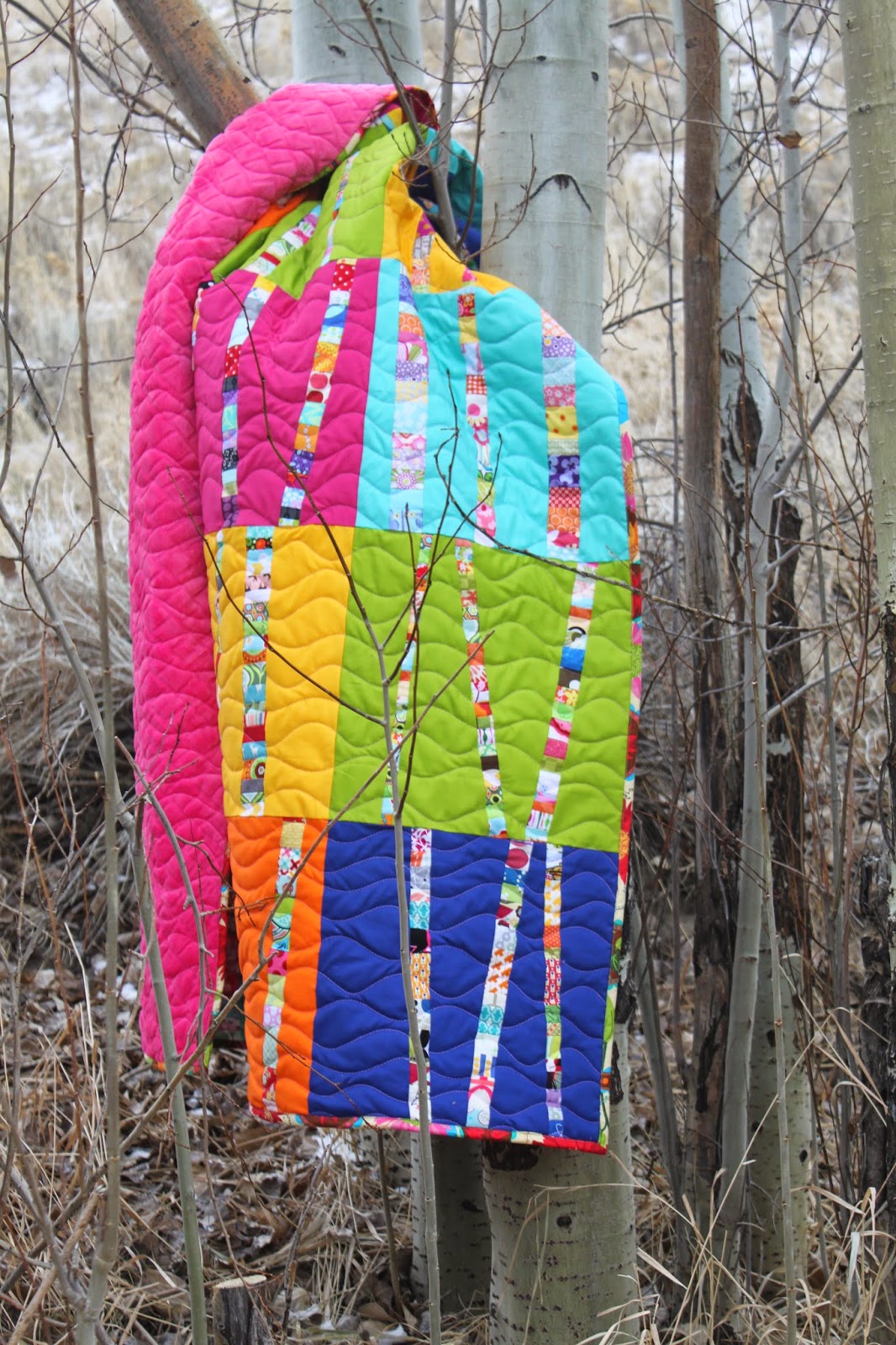 Stitch by Stitch birch tree quilt