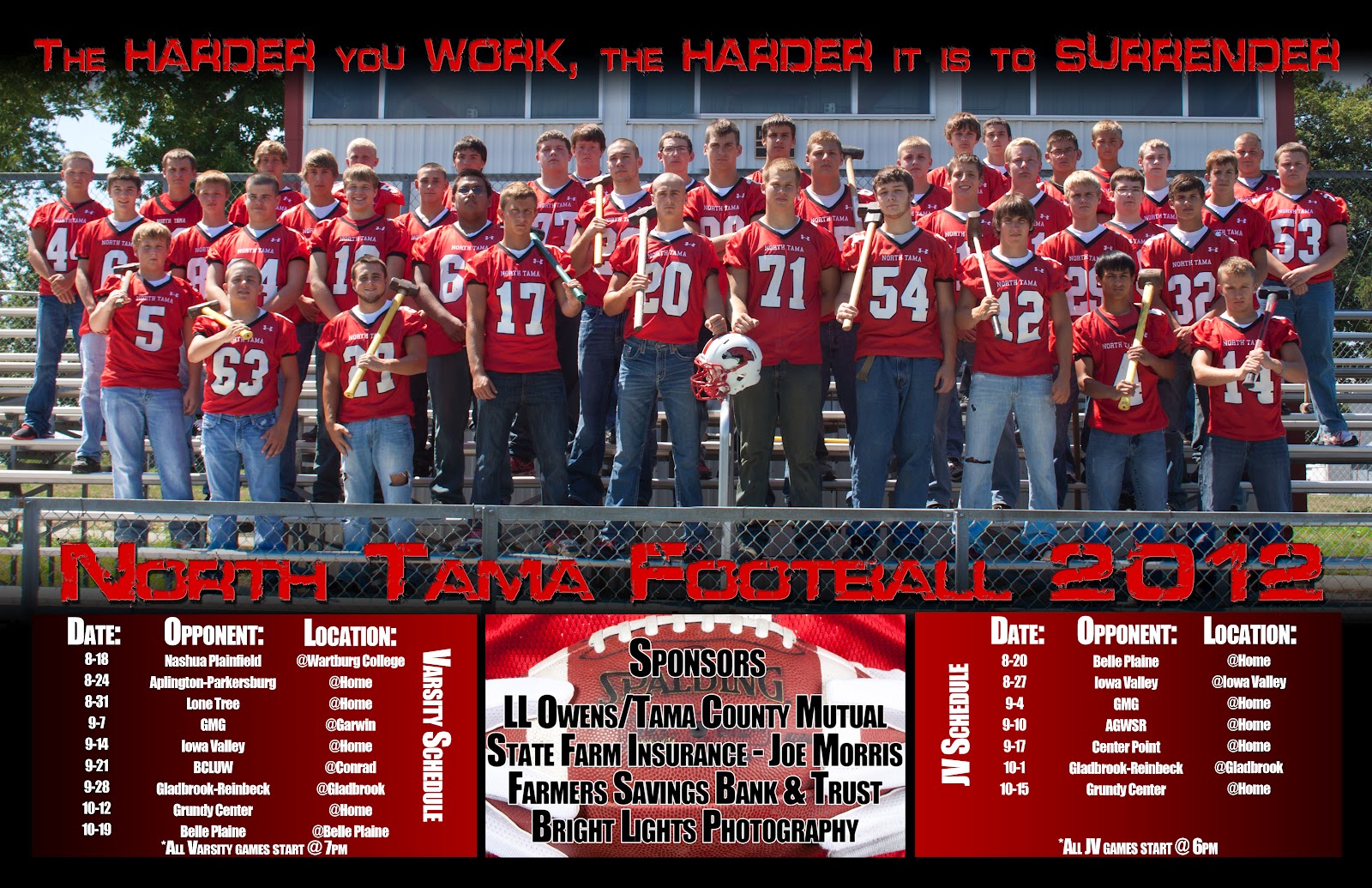 Redhawk Recognition Night North Tama Sports!