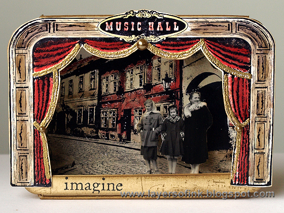 Layers of ink - Music Hall Shadow Box Tutorial
