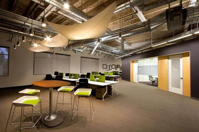 “Skype’s primary goal was to create a world-class office that would differentiate them from their Bay Area competitors in the recruitment of talent. The project entailed a tenant improvement of 54,000 square feet of existing office space to support 250 employees involved in high technology development.