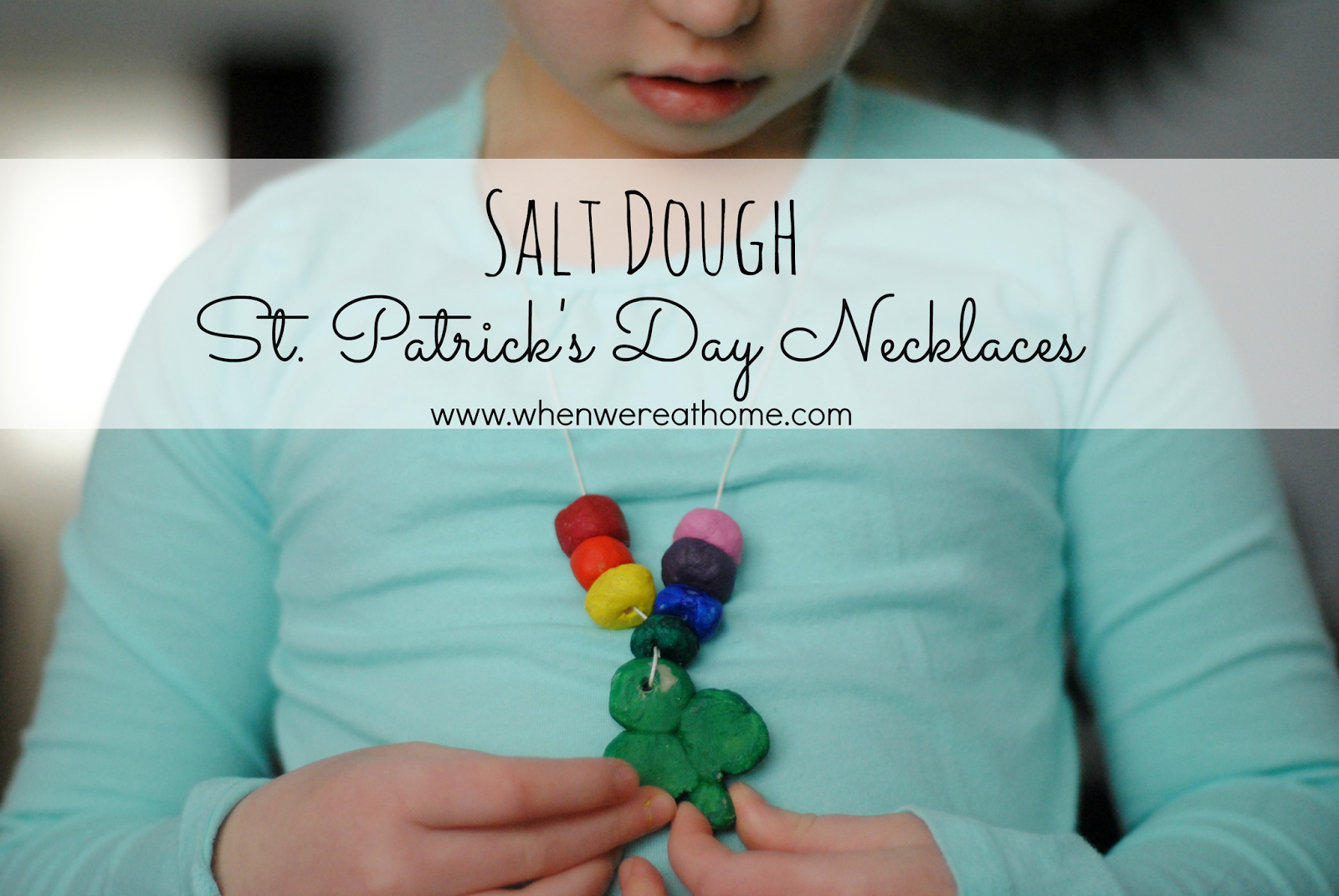 St. Patrick's Day Craft: Salt Dough Necklaces