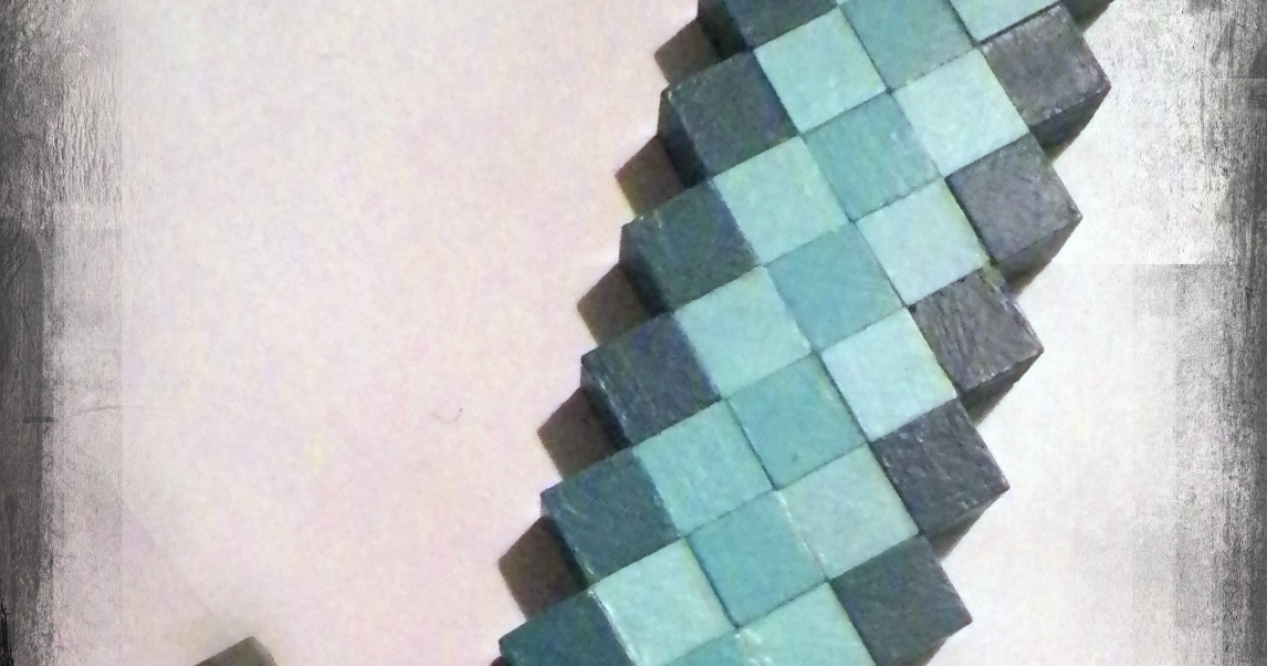 Cassie's Creative Crafts Minecraft Sword Tutorial Using Wooden Blocks