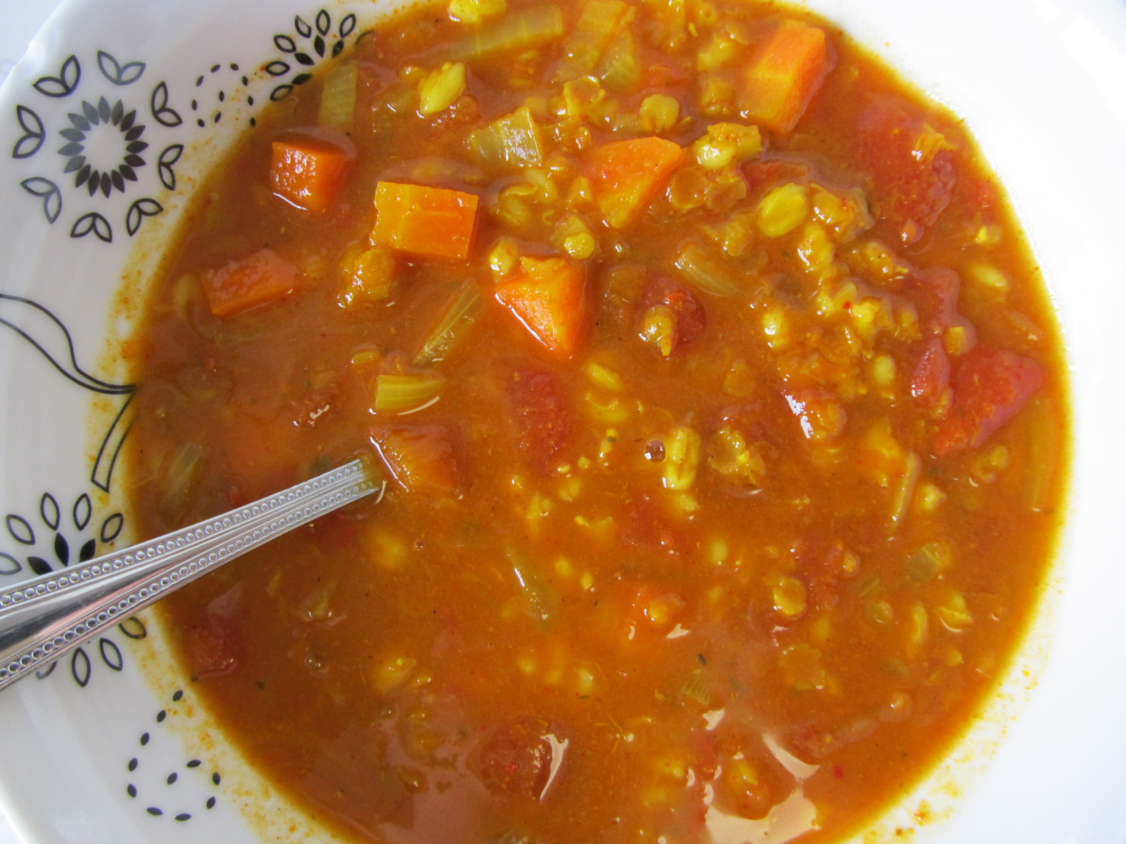 Blogginess Indian Spiced Red Lentil Soup