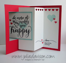 Stampin' Up! Hello Life Pop Out Swing Card #stampinup #occasions www.juliedavison.com