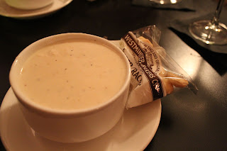 Clam chowder at Mahoney's, Orleans, Mass.
