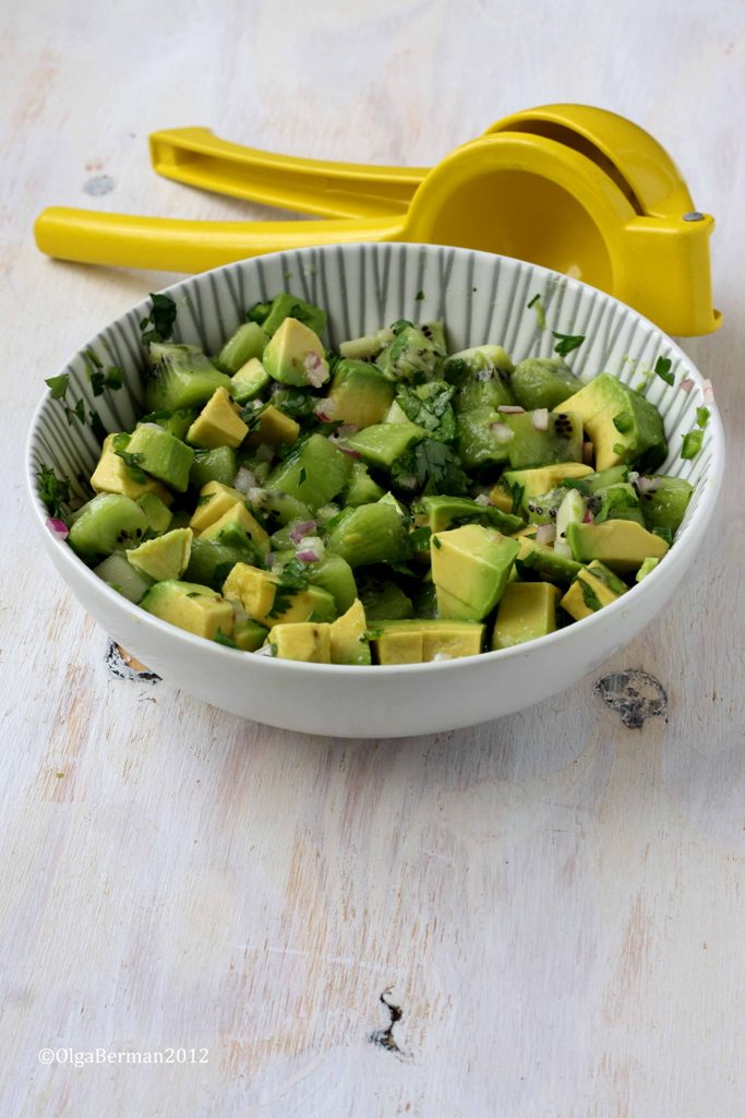 Mango & Tomato Chilean Sea Bass with Coconut Rice and Avocado Kiwi