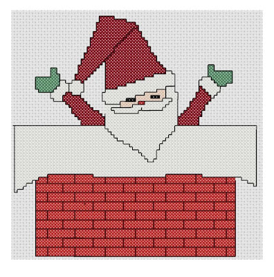 Craftdrawer Crafts: Free Santa Cross Stitch Pattern