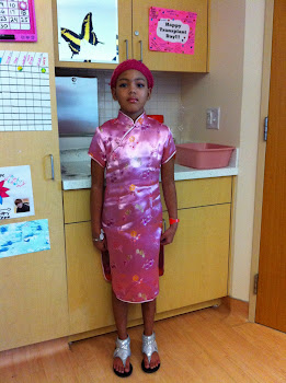Amirah before Prom looking mean like her dad.