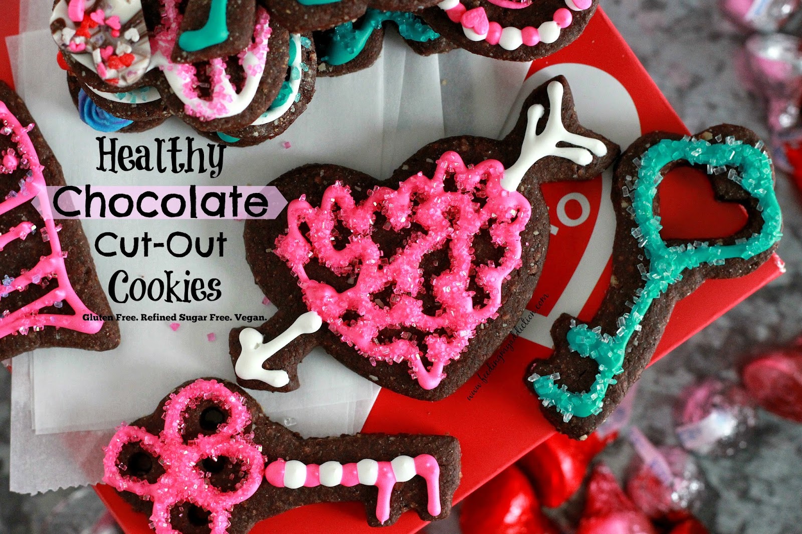 Feeding My Addiction Healthy Chocolate CutOut Cookies