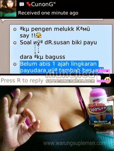 Bukti dan Testimoni Dr Susan Cream Pembesar Payudara Cepat dan Alami Bukti dan Testimoni Dr Susan Cream Pembesar Payudara Cepat dan Alami