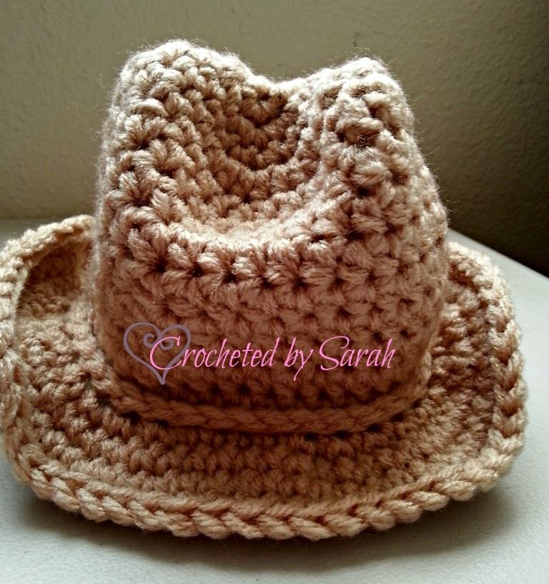 Gallery For > Crochet Baby Cowboy Hat Pattern