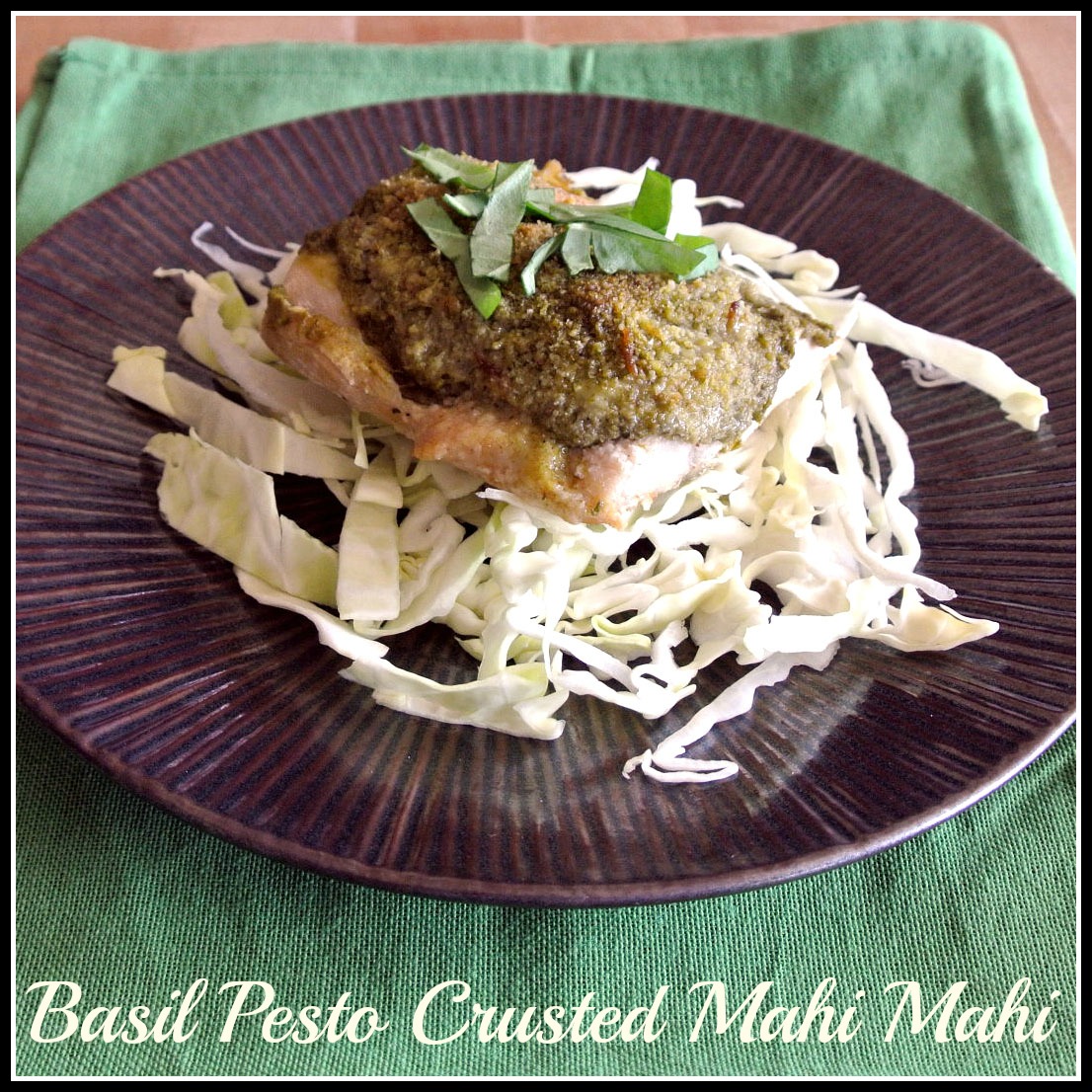 Gourmet Cooking For Two Basil Pesto Crusted Mahi Mahi