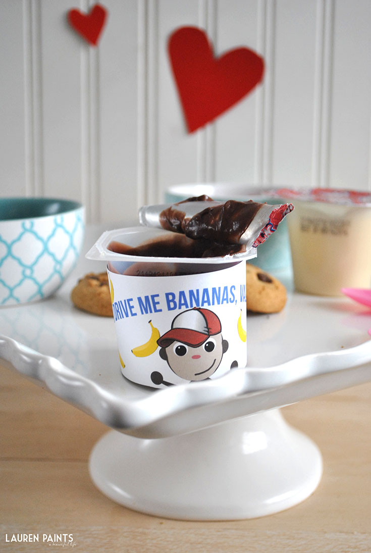Banana Split Valentine's Day Pudding Cups Lauren Paints a beautiful