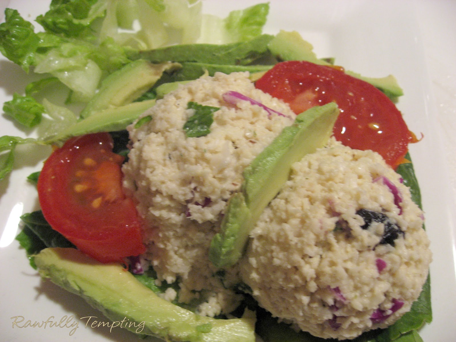 Cauliflower "Rice" and Creamy "Cheese" Sauce