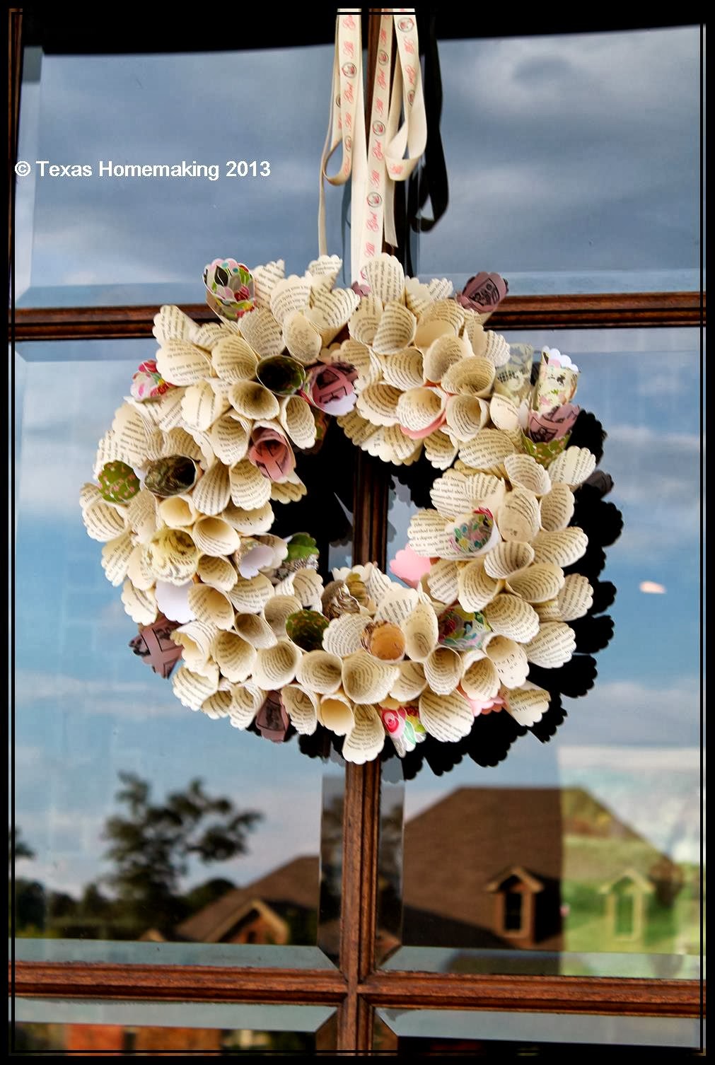 Texas Homemaking Get Creative Make your own Paper Cone Wreaths