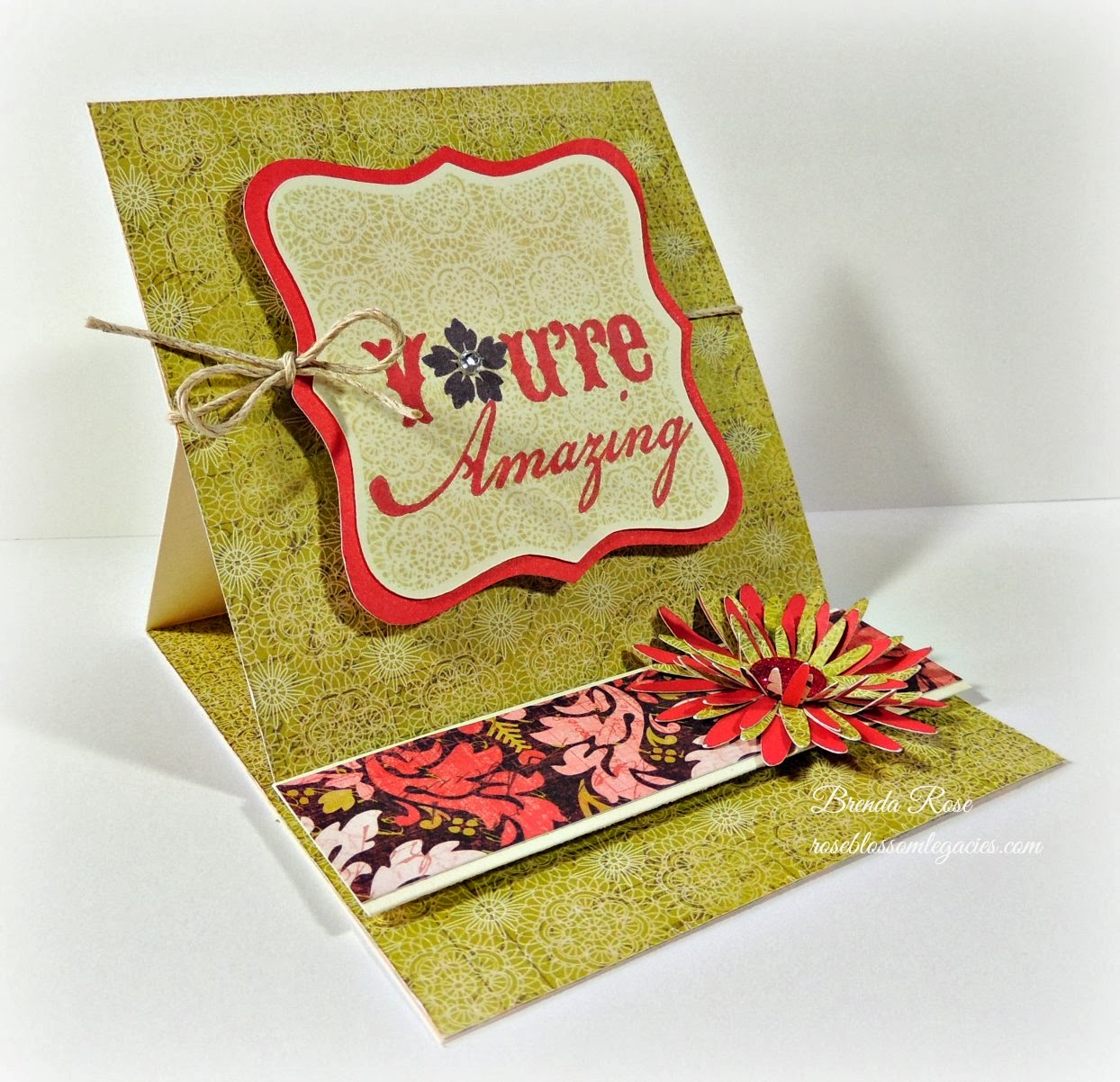 Rose Blossom Legacies: March Uniquely Folded Kit - Card #2