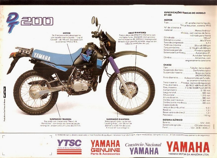 Yamaha DT 200: A última 2 tempos da marca no Brasil — Douramoto