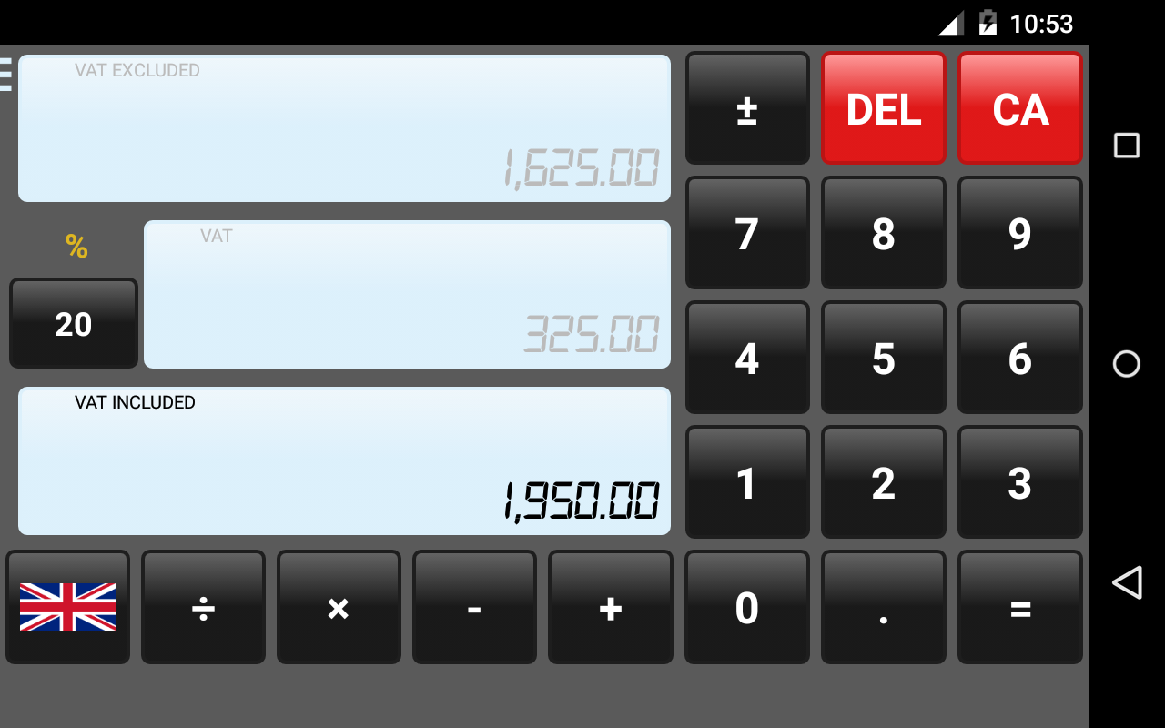 VAT Calculator: July 2015