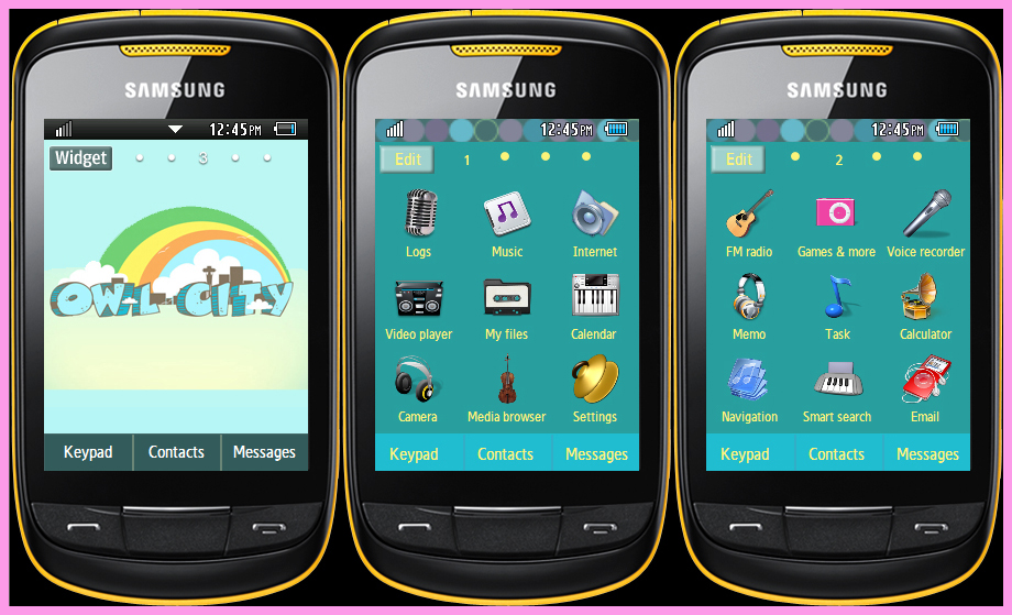 Free Download Theme Samsung Corby Txt