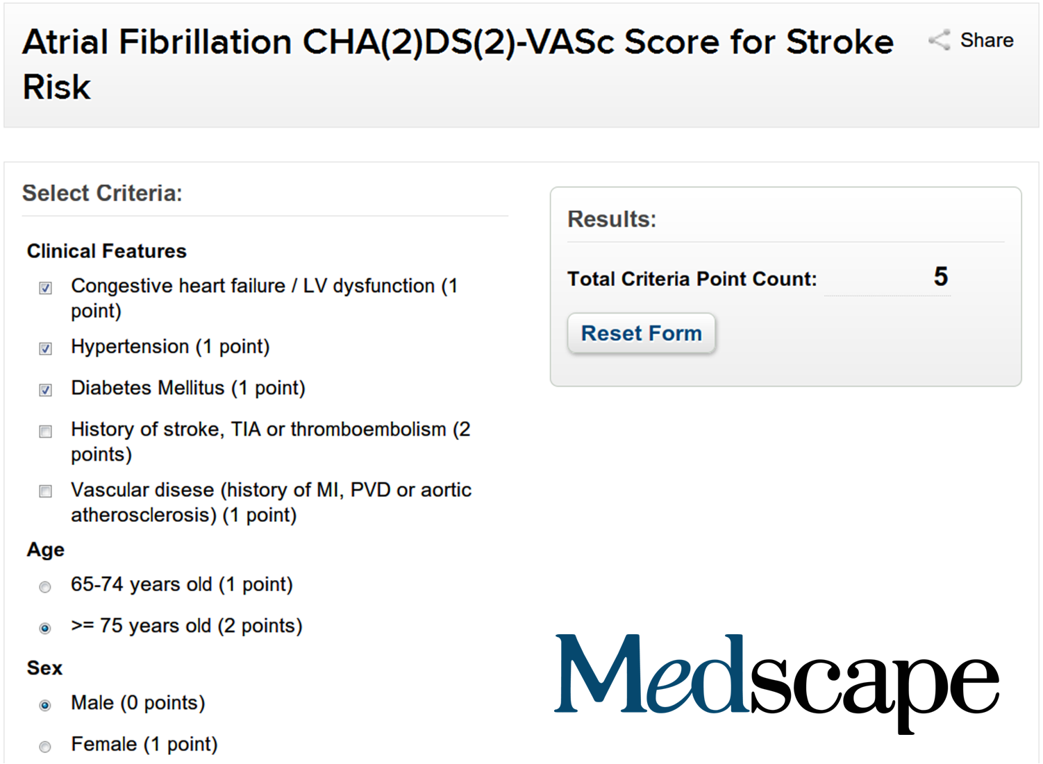 [無法分類] 免費又好用的醫用計算機：Medscape Calculator Online NEJS