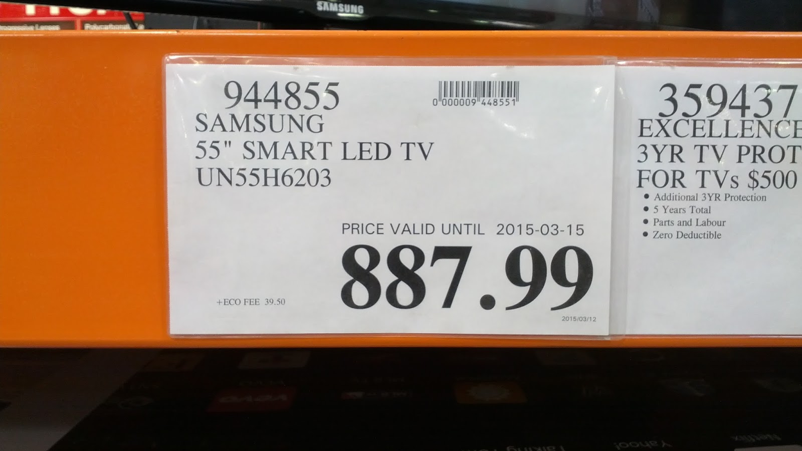 Samsung UN55H6203 55" LED LCD HDTV | Costco Weekender