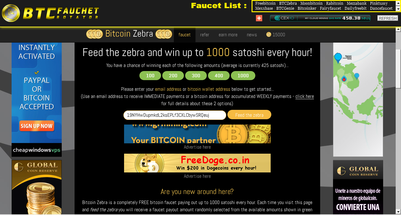 bitcoin faucet