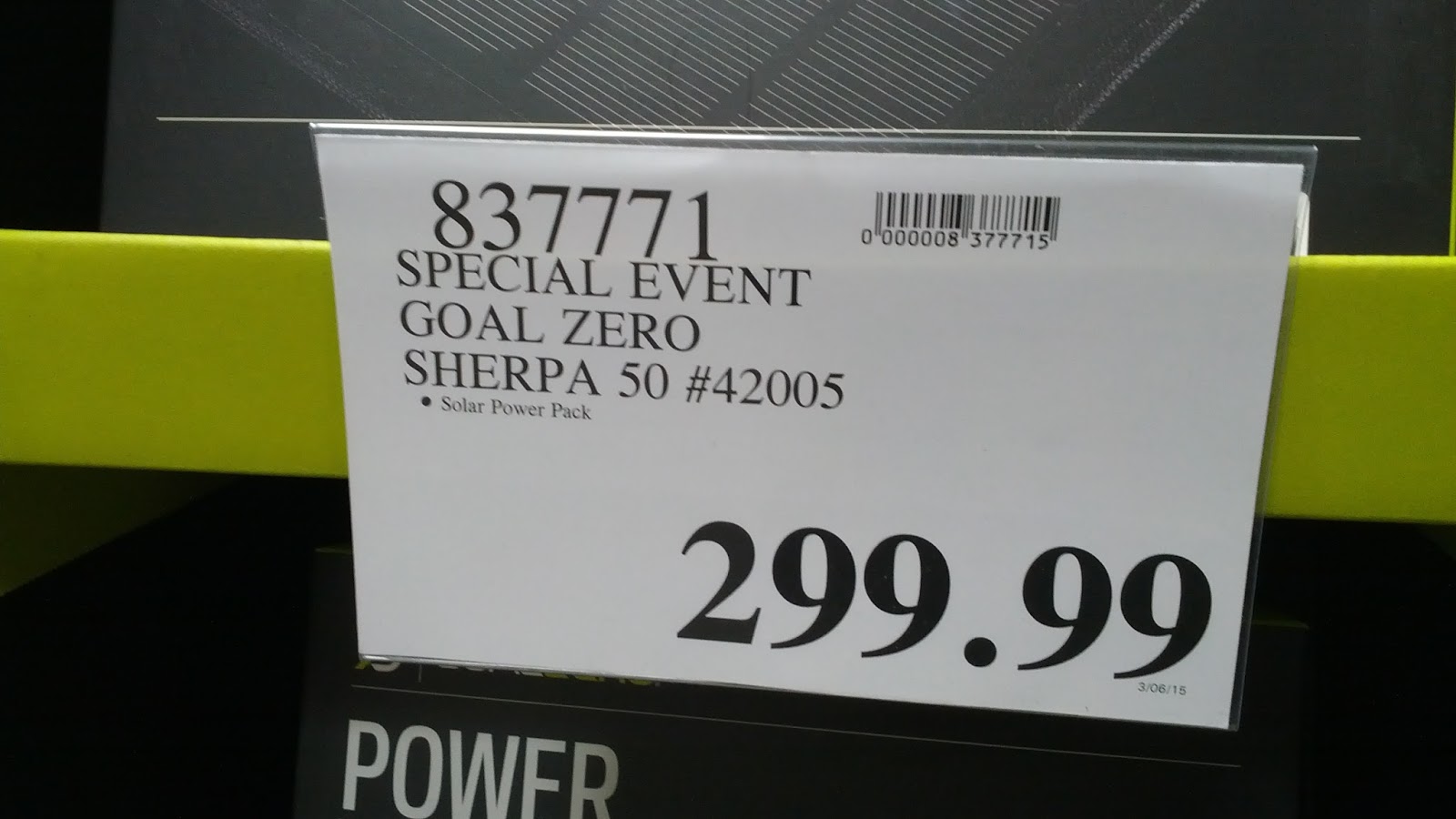 Goal Zero Sherpa 50 Solar Recharging Kit Costco Weekender