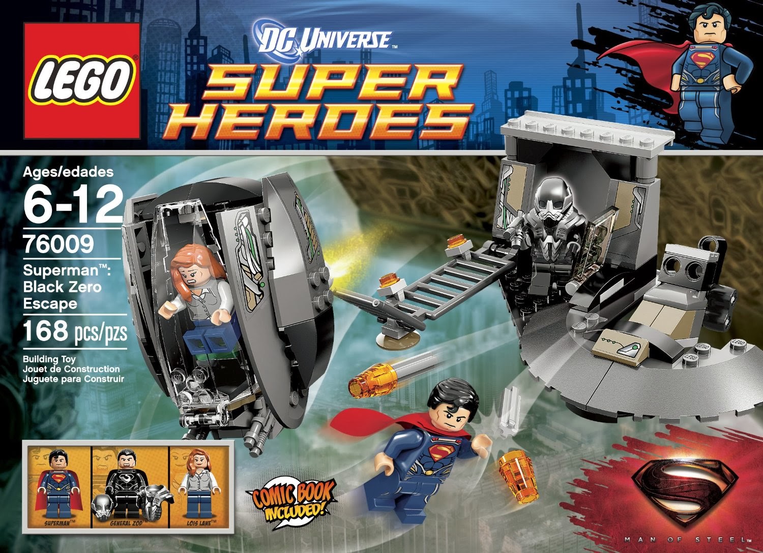 Lego NEUF DC mini figure super héros Général Zod Superman Man of Steel