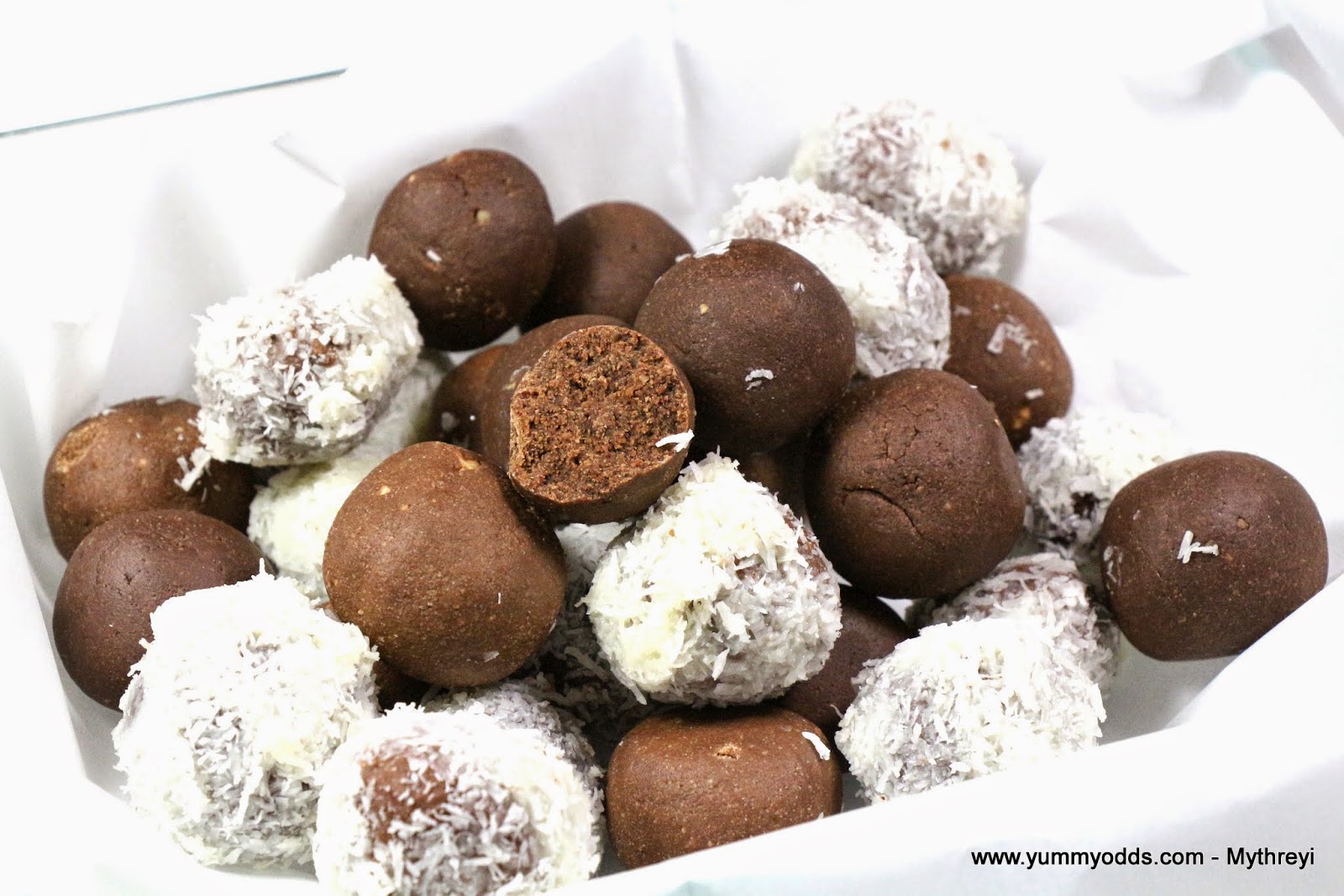 Yum! Yum! Yum! Chocolate Balls ( No Bake & No Butter ) { Video Recipe }