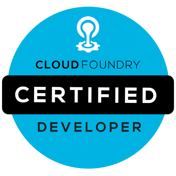 Certified CloudFoundry Developer