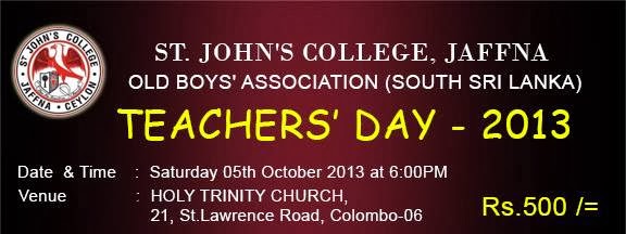 St John S College Jaffna Old Boys Association South Sri Lanka