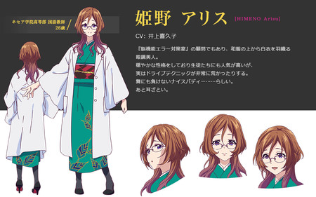Kikuko Inoue sebagai Arisu Himeno Kikuko Inoue sebagai Arisu Himeno