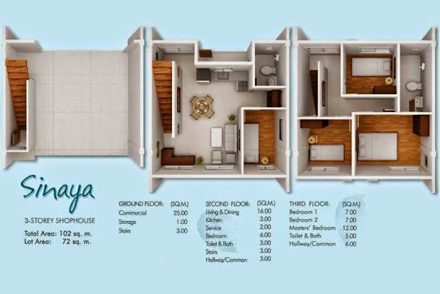 Sinaya- 3 Storey ShopHouse, Sinaya Floor Plan
