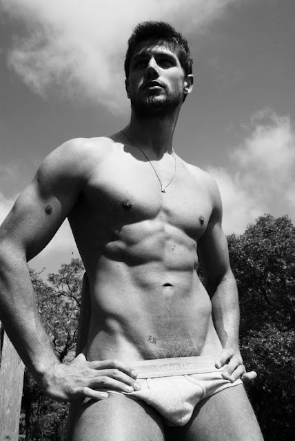 Jonas Sulzbach, black and white, models, модели, черно-белые, нижнее белье, underwear