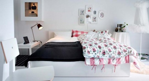 Dormitorio rosa ikea: dormitorio atractivo para una niña de dos ...