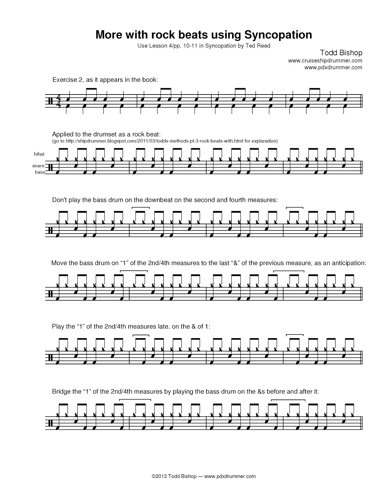 Syncopation Drum Book Free Download