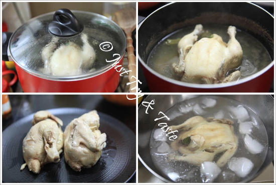 Resep Nasi Ayam Hainan Komplit  dengan 3 Macam Saus JTT