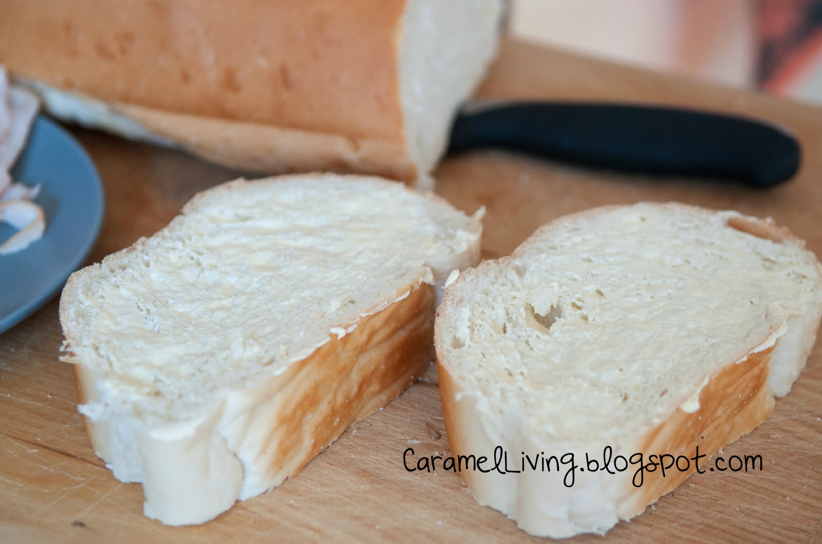 Caramel Living Grilled Honey Mustard Turkey Sandwich