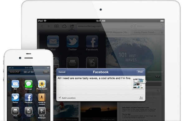 Facebook integration IOS 6 Facebook integration feature