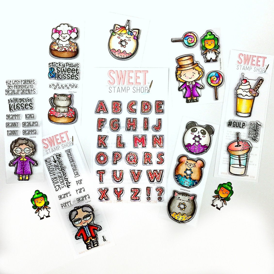 Sam's Scrap Candy Sweet Stamp Shop August 2017 Release and Anniversary