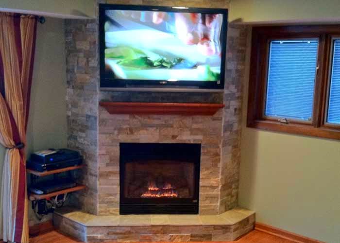decorating small living room with corner modern fireplace and television decorating small living room with corner modern fireplace and television