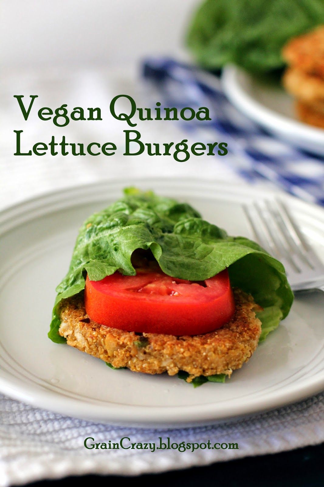 Grain Crazy Vegan Quinoa Lettuce Burgers